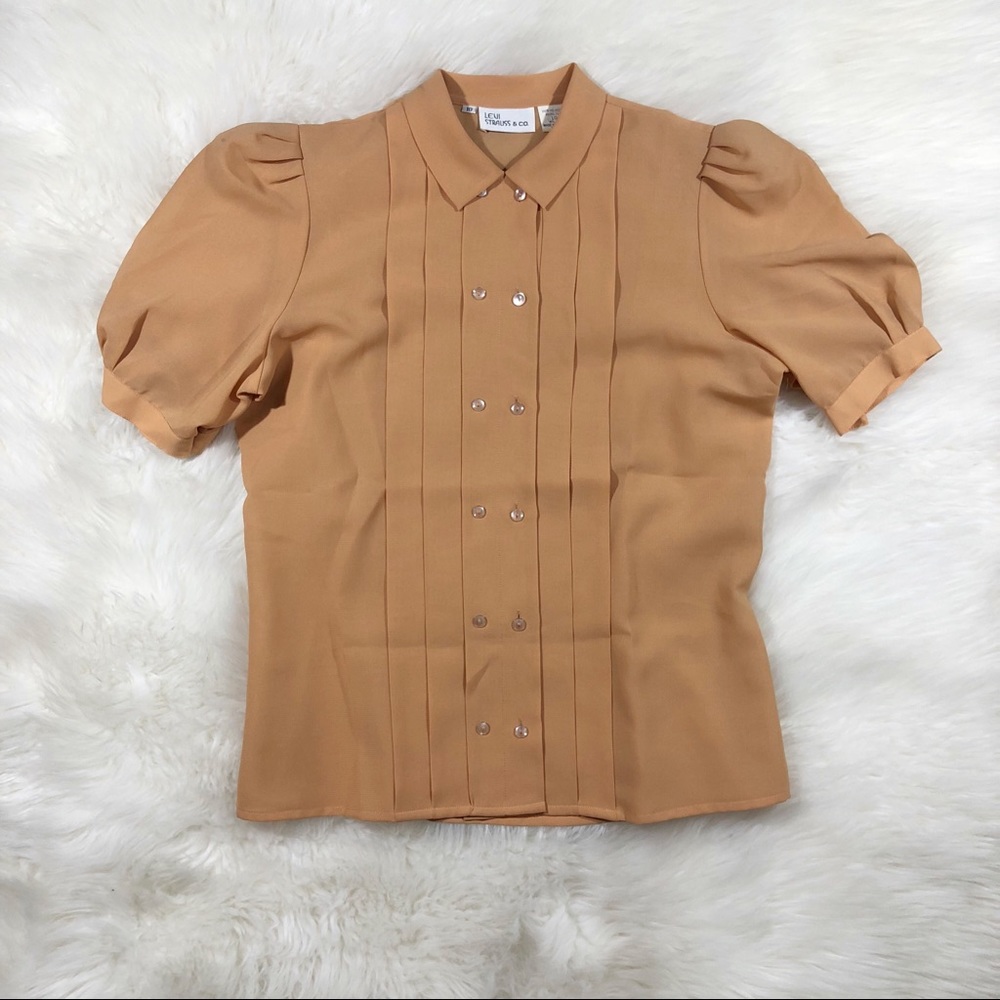 Vintage Levi Strauss & Co 1970s Polyester Blouse